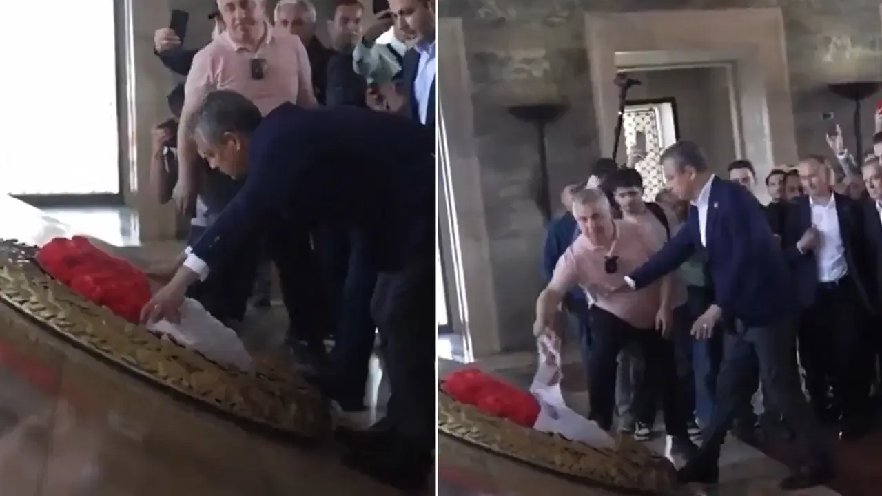 Anıtkabir'de Özgür Özel'e Çelenk Engeli: Mozoleye Girişine İzin Verilmedi kapak görseli, soyut, yüz ve yazı yok