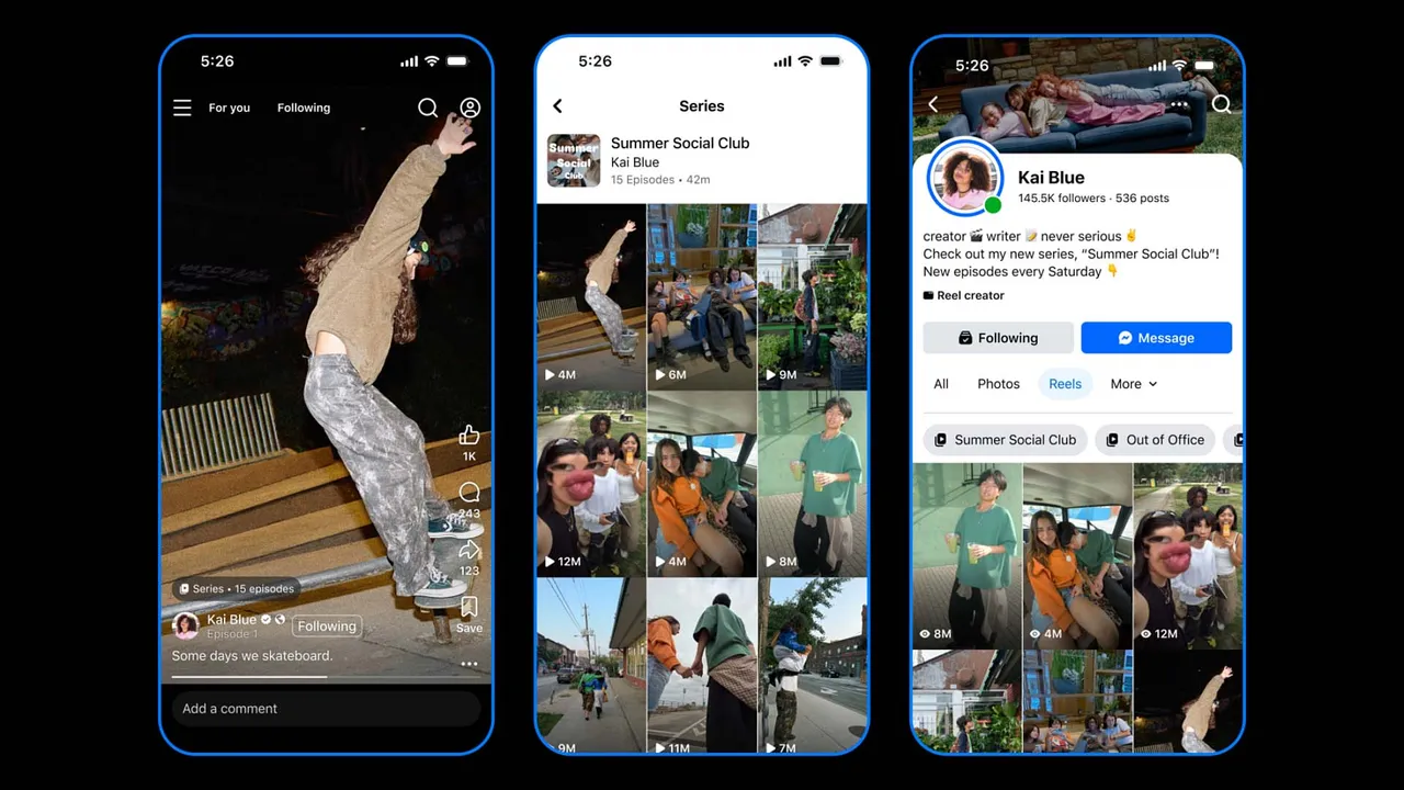 Meta, Instagram ve Facebook'ta 'Series' Özelliğini Test Ediyor kapak görseli