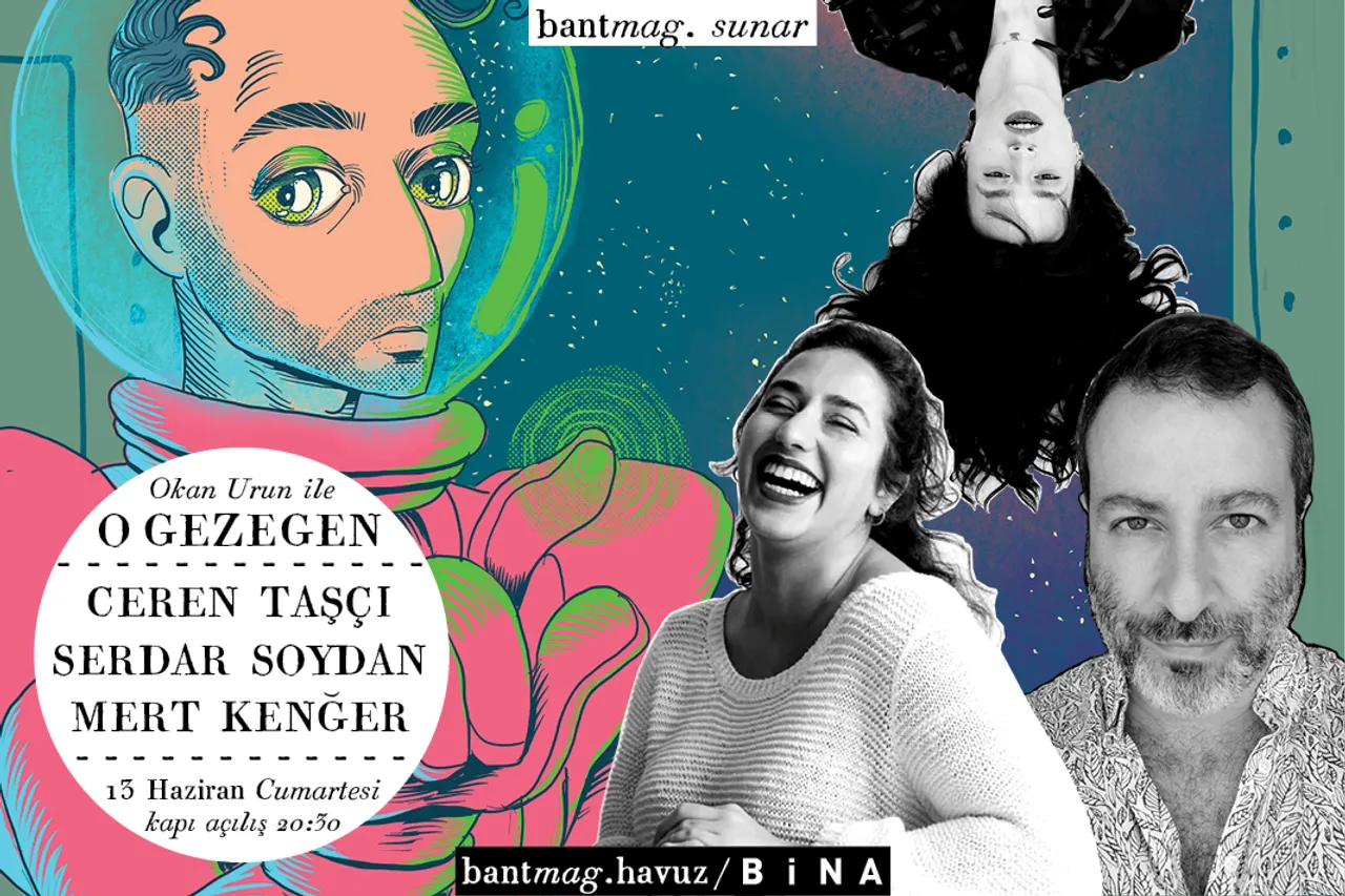 O Gezegen: 13 Haziran Özel Konukları Ceren Taşçı, Serdar Soydan, Mert Kenğer kapak görseli, soyut, yüz ve yazı yok